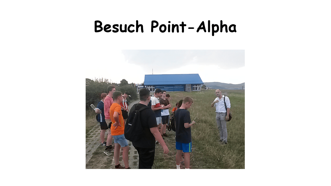 Gruppe besucht Point Alpha