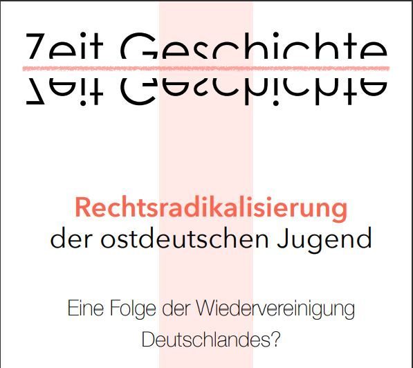 Titelblatt Magazin „Rechtsradikalisierung der ostdeutschen Jugend“